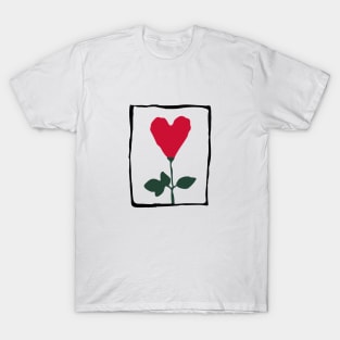 Heart flower red T-Shirt